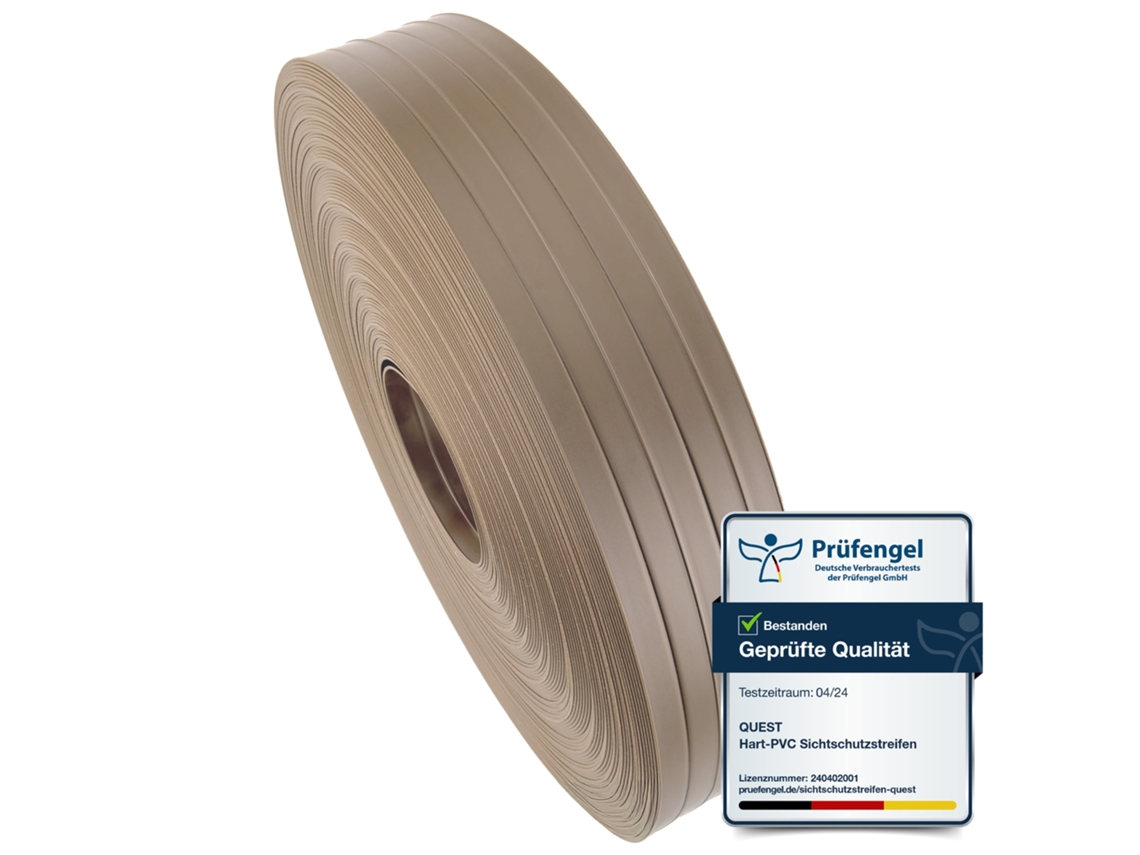 Quest Tira De Vedação 47x47 Mm Para Vedações Dupla Barra Com Clipes, Bege, 50 M