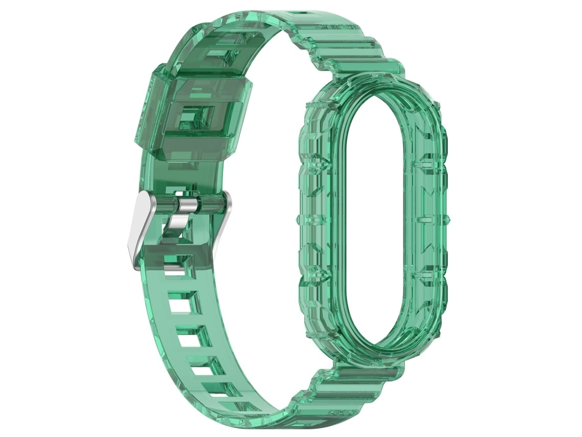 Lurelia Pulseira, Compatível Com Xiaomi Mi Band 8 Integrada Transparente Verde