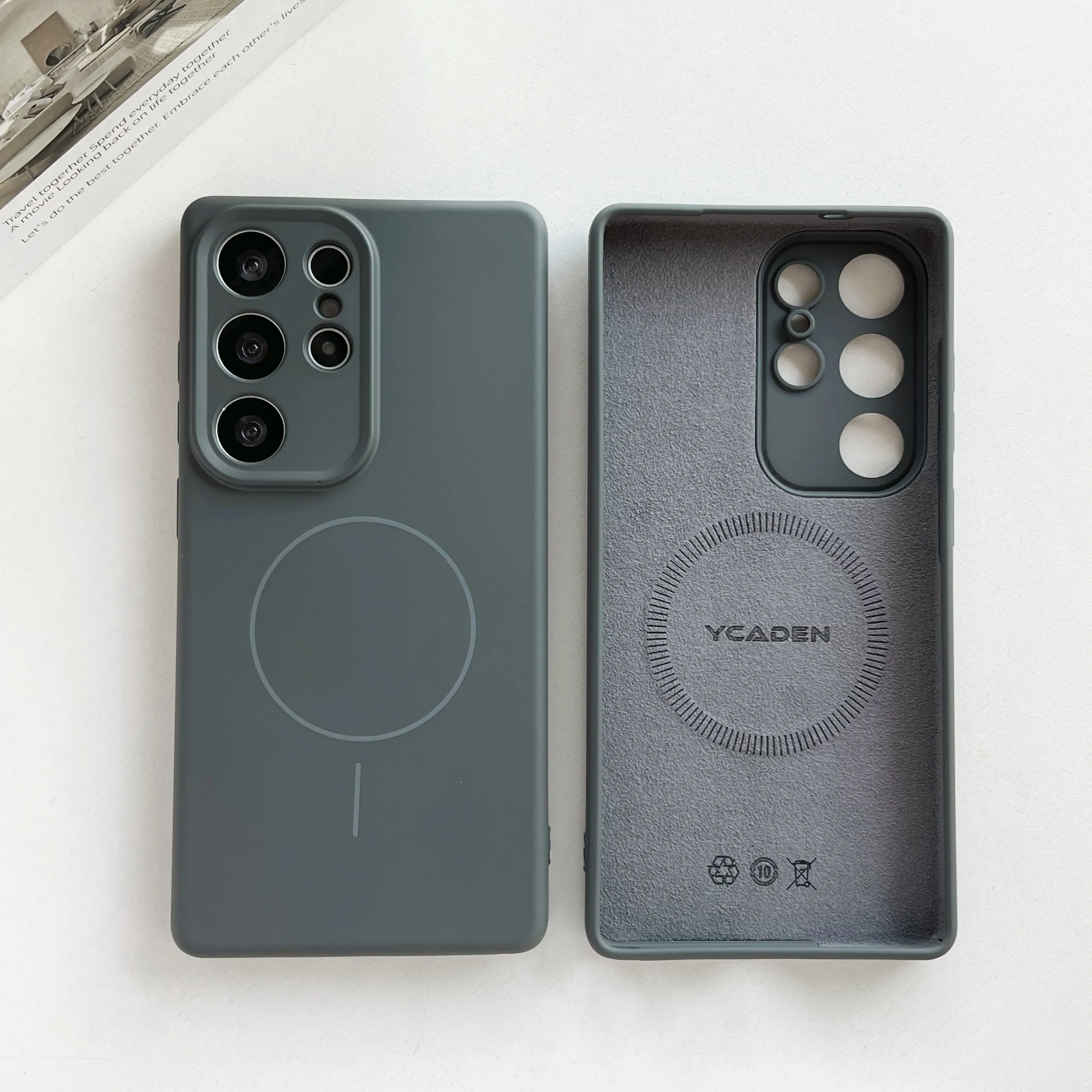 Capa Protetora Magnética De Silicone Líquido (samsung S25 Plus)