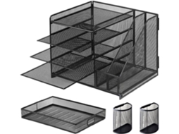 Organizador De Mesa Com Gavetas- Porta- Documentos Gaveta| Arquivador De Em Tela Metálica A4|- Arquivos Para