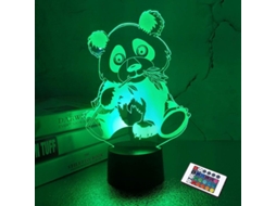 2026 lâmpada de Noite Panda 3d com Controle Remoto e Interruptor Táctil, Presente para Crianças, Decoração de Mesa