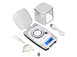 Balança de Precisão AQUAFORGE portátil de 0,001 G, 500 G/50 G, carregamento USB para joias em miligramas (20 G)