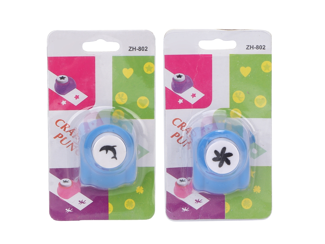 2 Peças Perfuradora De Papel Mini Para Manuais Formas Para Crianças Adultos Diy Scrapbooking