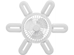 Ventilador De Teto Dobrável Com Luz Led 60w, 4 Velocidades Ajustáveis