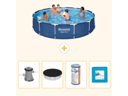 Bestway Piscina Bestway Steel Pro Redonda - 396x84 Cm - 5-peças S254