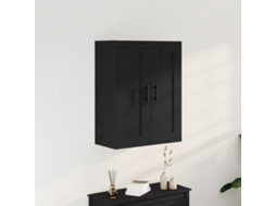Armario de pared de roble negro 69,5 x 34 x 90 cm Madera de ingeniería