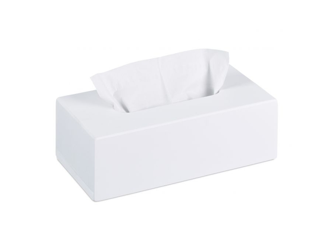 Caixa De Lenços De Bambu Branco Aquaforge