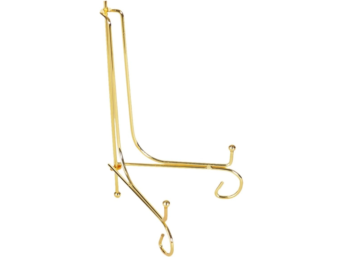 Suporte Relógio Prato Ferro Banhado Robusto Elegante Ideal Decoração Escritório Residência Design Moderno GOKOCO