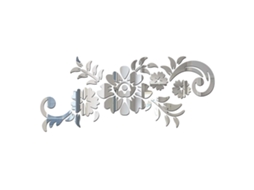 Adesivos Parede Espelho 6d Acrílico Saco Opp Flor Vinha Diy Moda Casa