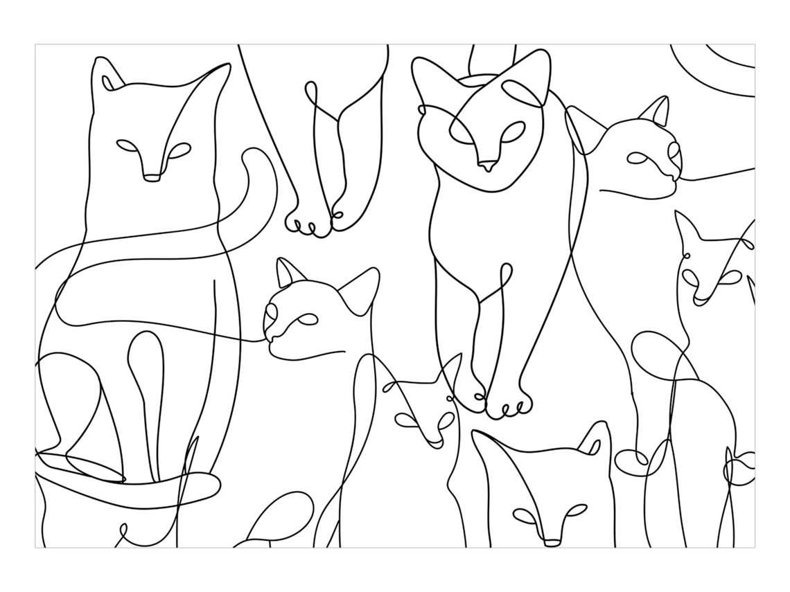 Papel de Parede ARTGEIST Cat Habits - Second Variant (100x70)