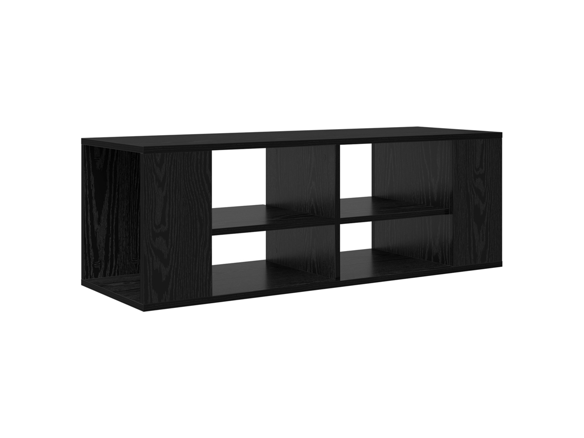 Conjunto 1 Gabinete Para Tv Vidaxl Preto Derivados De Madeira (102 X 35 X 35 Cm)