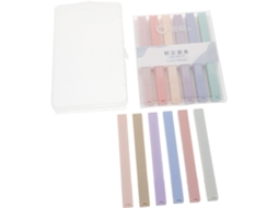 Conjunto de 1 Caneta Marcadora Pastel de Ponta Dupla para Escola, com Tinta em Abundância e Design Estético CHABERLU