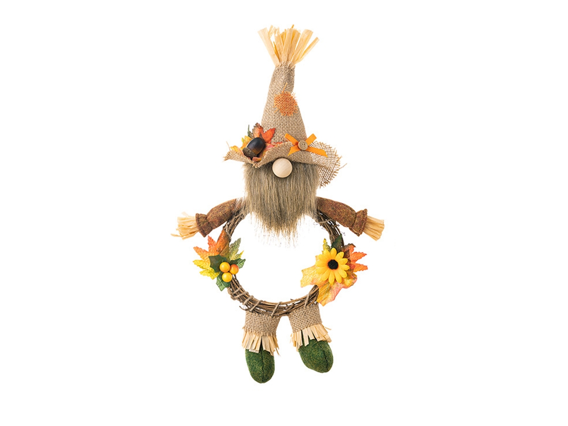 Laxiscreed Chapeu De Palha Pointed Com Abóbora E Guirlanda Outonal Para Festas De Outono