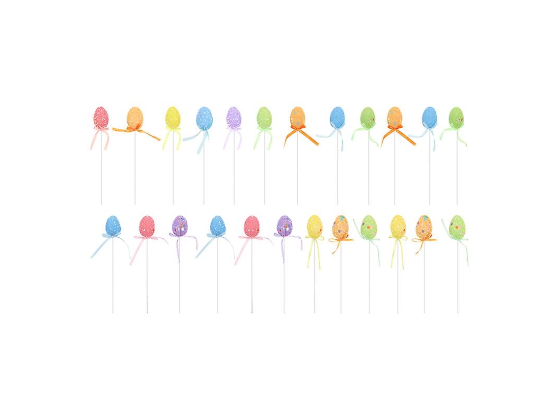 24Pcs Espumas Ovos de Páscoa ALLINLESS