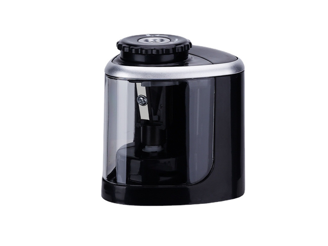Apontador elétrico portátil preto para crianças, automático e sem fio, ideal para escola, casa, escritório, sala de aula e muito mais. Slowmoose