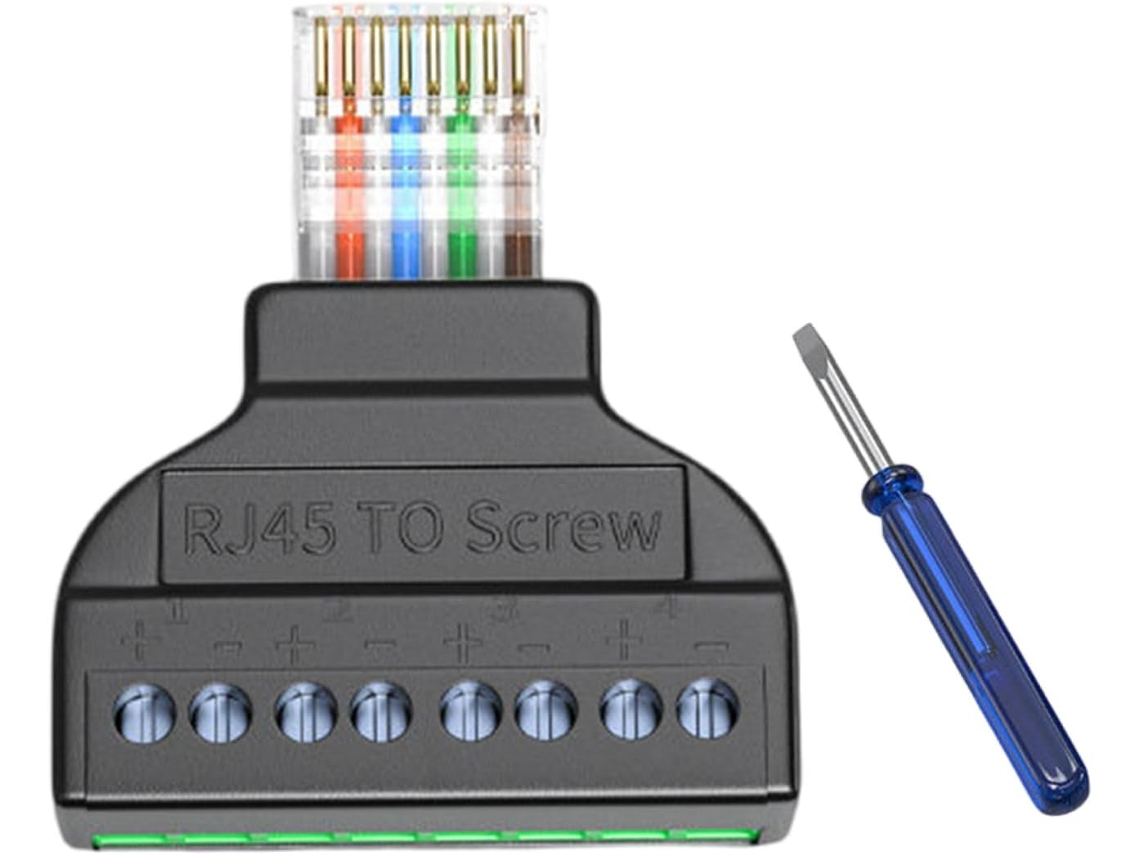 De Rede Rj45 Para 8 Com Parafuso Cftv, Internet Digital E Ethernet