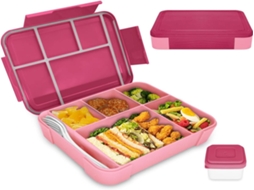 Lurelia Lancheira Bento, 5 Compartimentos, À Prova De Fugas, Livre De Bpa, Para Escola E Trabalho