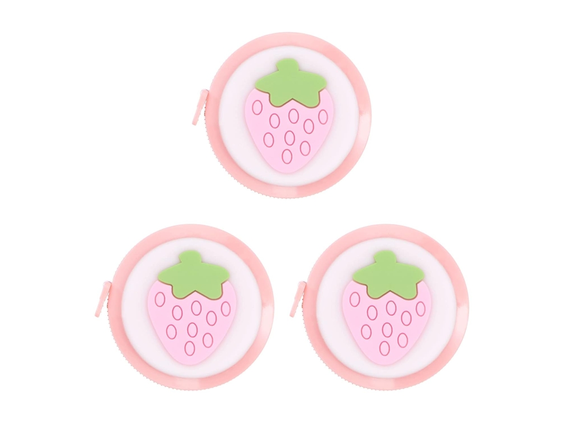 Conjunto De 3 Fitas Métricas Flexíveis De 1,5 M (60 Polegadas) Retráteis, Mini Desenhos Animados