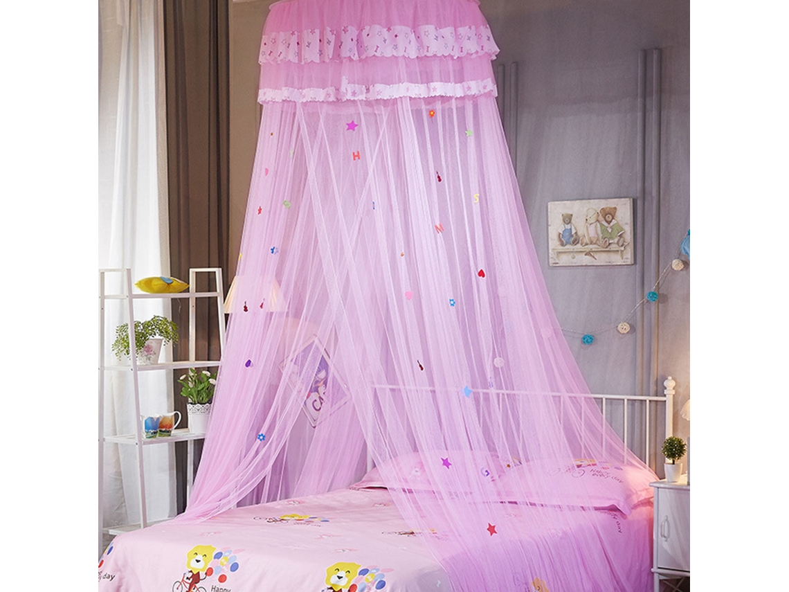 Mosquiteiro Princesa, Dossel de Cama BRILVIBERA (rosa)