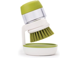 Escova De Lavar Louça Com Cabo E Saboneteira Suporte Para Guardar Sabão, Verde
