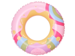 Boia Inflável Infantil Para Piscina, Boia De Piscina Inflável Retrô Listrada Em Pvc Lucky Bubble (rosa) Lucky Bubble (rosa)