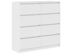 Aparador 100x35x99 cm Madeira Branco MAISON EXCLUSIVE