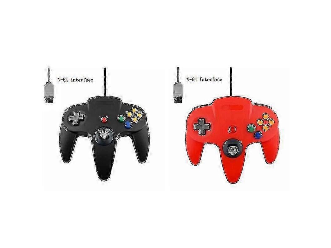 Pacote Clássico Controle Com Fio N64 Jogos Retro 64 Bits Gamepad Joystick Substituição Ly Ebike