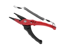 Anub alicate de Pesca Leve e Prático com Tesoura e Grip em Aço Inoxidável Vermelho Preto