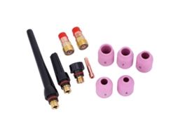 Kit De Lentes De Gás Tig Laxiscreed Com 13 Peças Para Torches 17/18/26, Compatível De 1/16" A 3/32"