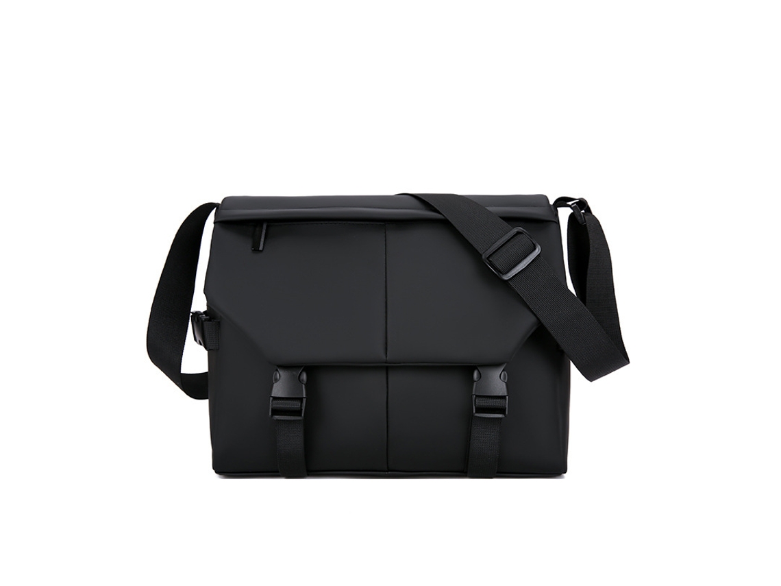 Bolsa De Ombro (preta), Bolsa Transversal Masculina, Grande Capacidade, Multifuncional, Tecido Oxford Impermeável