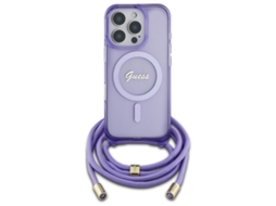 Capa para iPhone 16 Pro GUESS Rígida Roxo