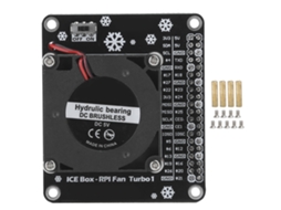 Placa De Expansão De Ventilador De Resfriamento Turbo Sem Escovas Com Luz Led Para Raspberry Pi 4b 3b 3a