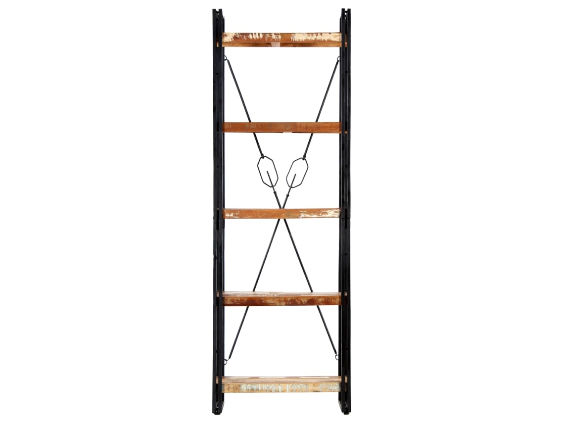 Estante com 5 Prateleiras 60x30x180 Cm Madeira Recuperada MAISON EXCLUSIVE