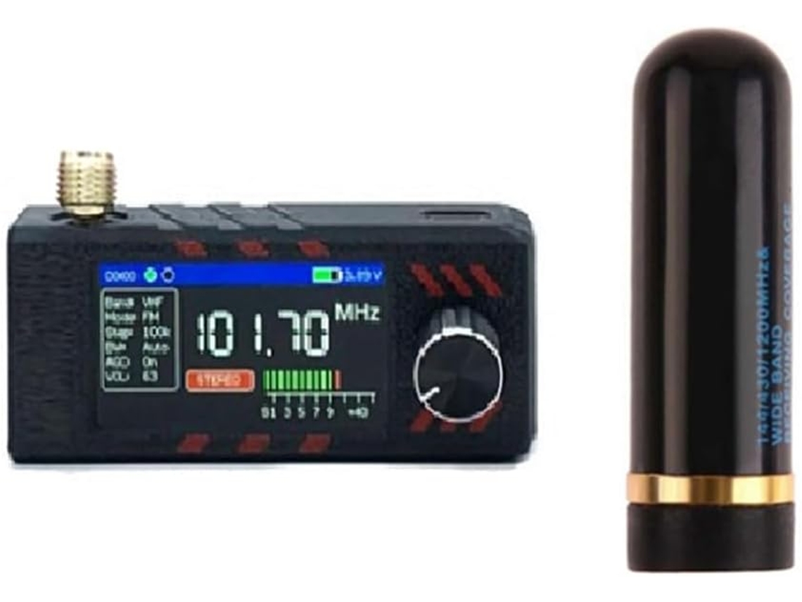 Rádio Portátil Mini Si4732 Com Ecrã Ips De 1,9 Polegadas E Antena, Receptor