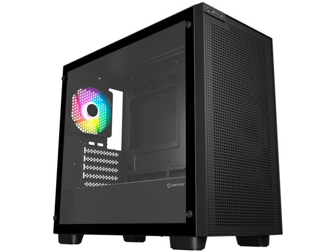 Caixa UNYKA Revelat Mesh Edge ARGB ATX (Vidro Temperado)
