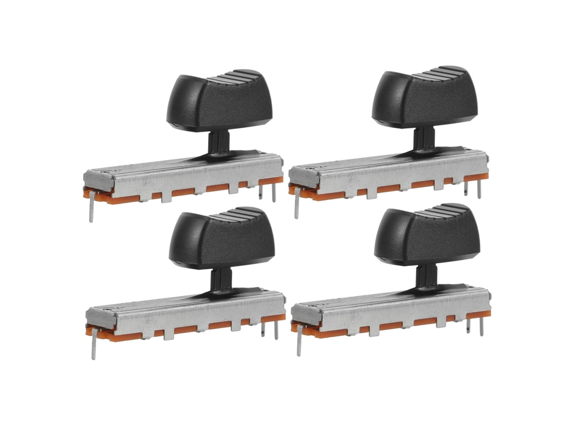 Potenciômetro Deslizante Estéreo De 45 Mm Com Interruptor Push-pull