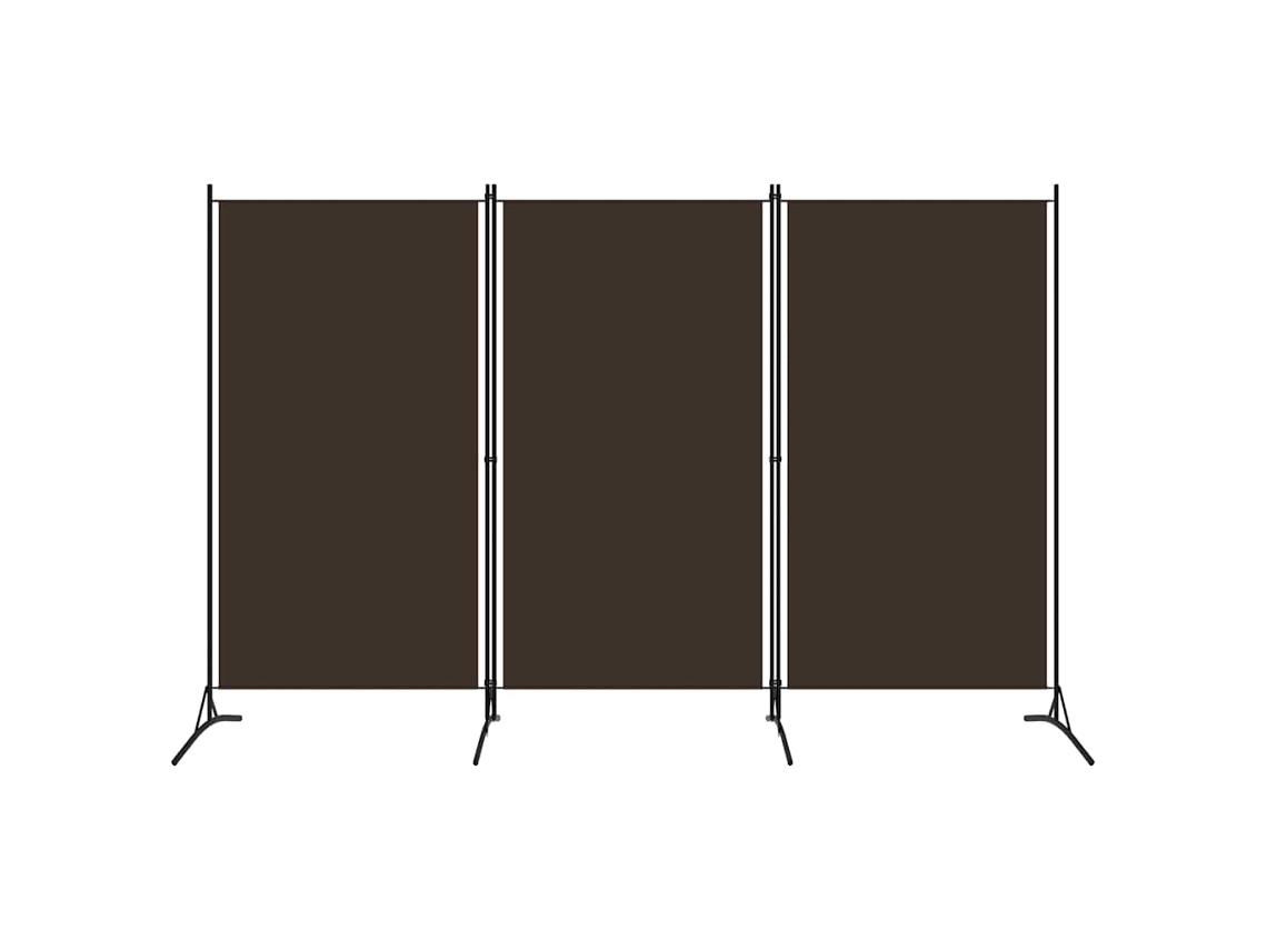 Conjunto 1 Divisor De Quarto Vidaxl Marrom Tecido (260 X 180 Cm)