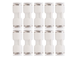 10pcs Conectores Rápidos Pneumáticos De Aço Inoxidável Para Mangueira De Ar Pu-6