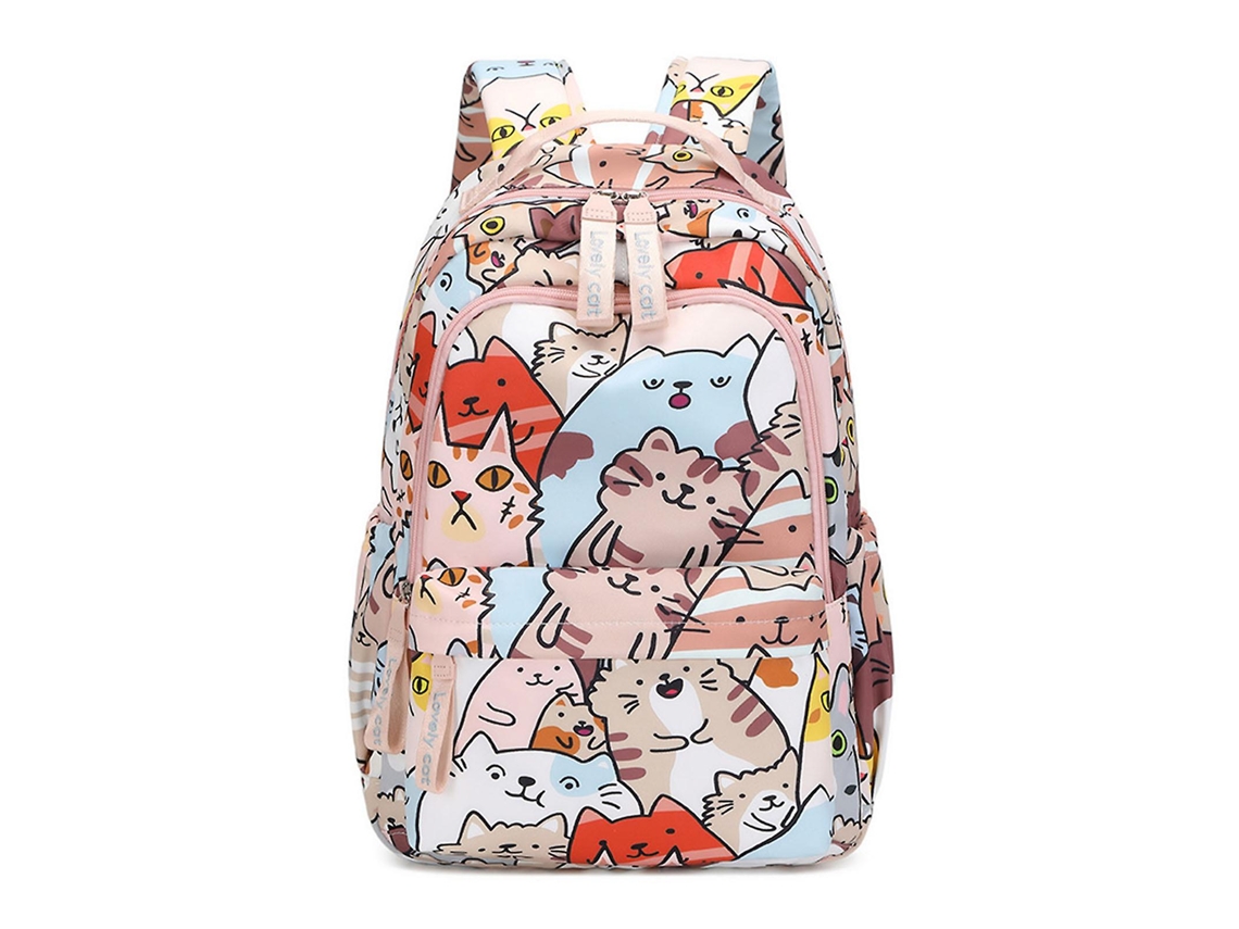 Mochila Escolar Com Estampa De Gato Kawaii, Bolsa De Ombro, Mochila Para Estudantes, Meninas E Meninos Olysi Shop