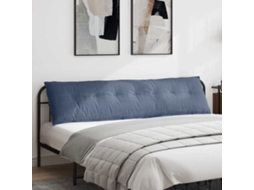 Vidaxl Travesseiro Para Costas Azul 200 X 50 Cm