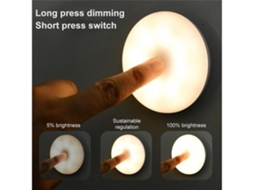 Luz Noturna Com Sensor De Movimento Inteligente Luz Noturna Com Led Operada Por Bateria Lâmpada De Cabeceira Para Sala Corredor Escadas*
