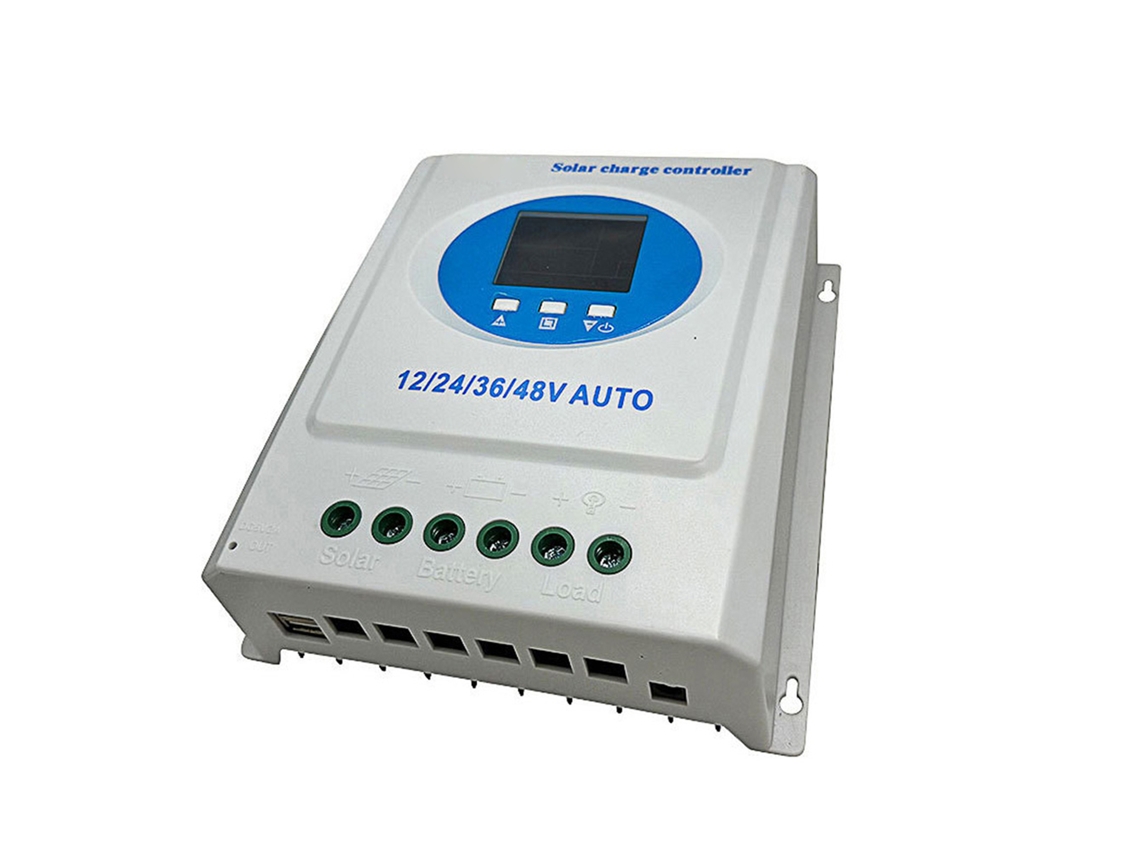Controlador De Carga Solar Mppt 100a 12 48v Com Lcd E Usb