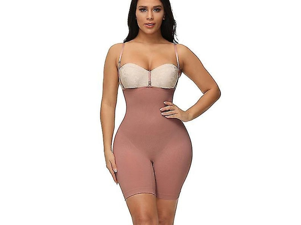 Cinta modeladora curta de cintura alta feminina 2026 com controle abdominal e compressão forte.