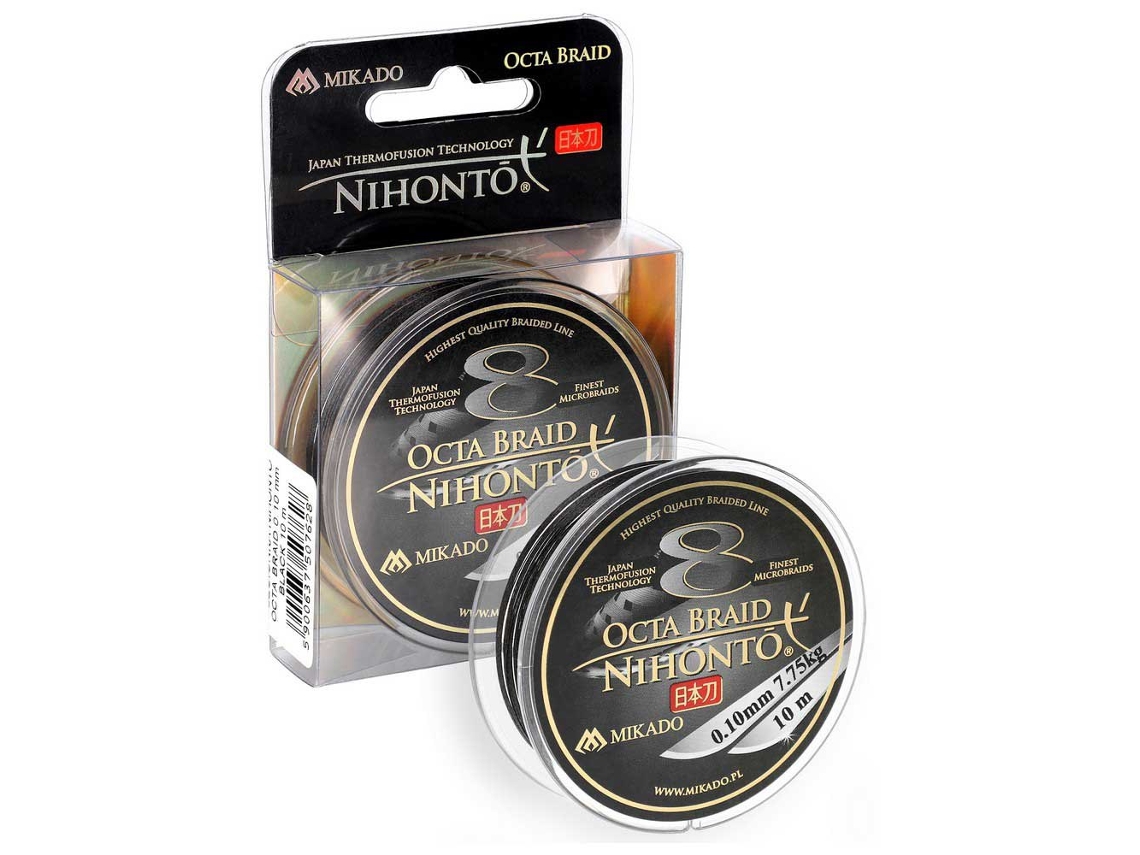 Linha Trançada Nihonto Octa 10 M Preto 0.180 Mmmikado