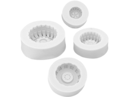 Conjunto De 4 Moldes De Silicone Para Pneus Redondos