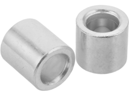 Kit de espaçadores de cubo de roda de metal polido de 2 peças para fricção e ajuste.