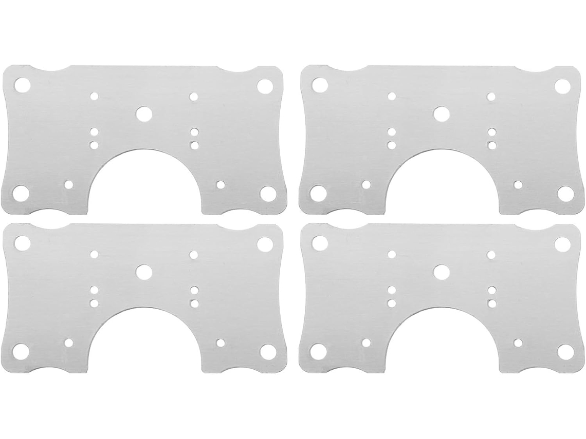 Nolitoy Conjunto De 4-placas Reparo Dobradiças Em Aço Inoxidável 90x50mm Com Parafusos Para Armários Cozinha E Fixas
