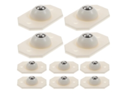 Conjunto De 16 Mini Rodízios Giratórios Autoadesivos Para Armazenamento Embaixo Da Cama E