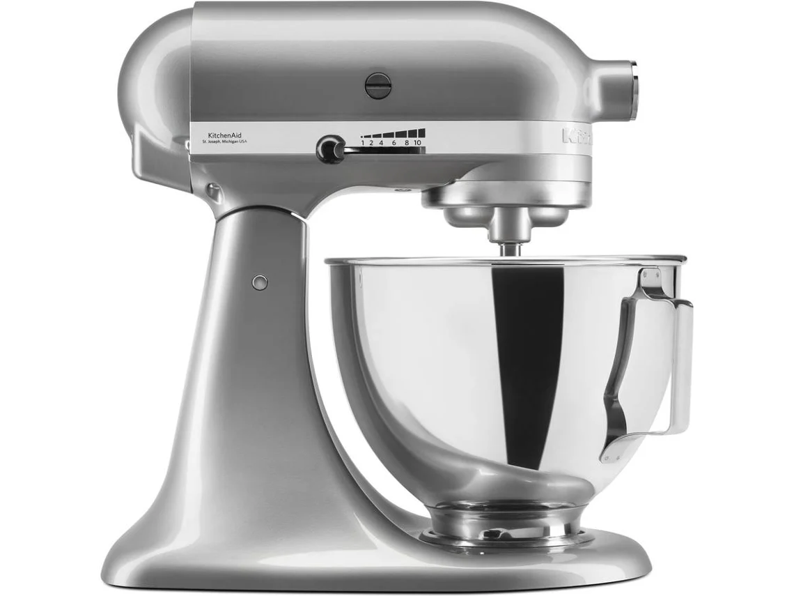 Batedeira com Taça KITCHENAID 5KSM95PSEMC (275 W - Taça 4.3 L - Inox)