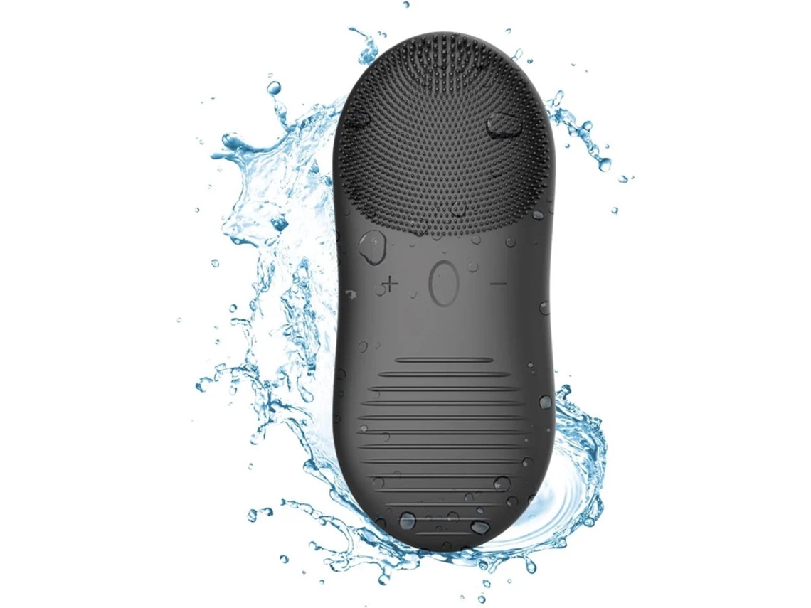 Escova De Limpeza Facial Sonic Escova Esfoliante Facial De Silicone 2 Em 1 E Massageador Para Homens Mulheres E Adolescentes Preto Bestvite